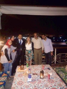 Rushdy et Sam, AUEED de Luxor avec une élève et ses parents